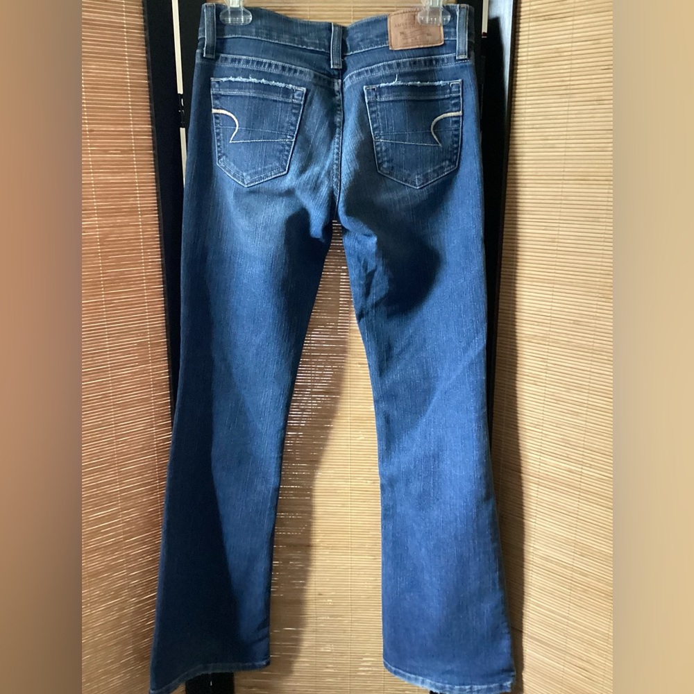 American Eagle Jeans 4 boot cut hipster EUC retro stretch blue denim